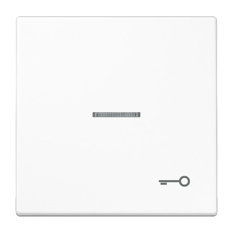 Jung - Enjo avec symb "gâche" à voyant / LS 990 Blanc