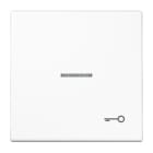 Jung - Enjo avec symb "gâche" à voyant / LS 990 Blanc