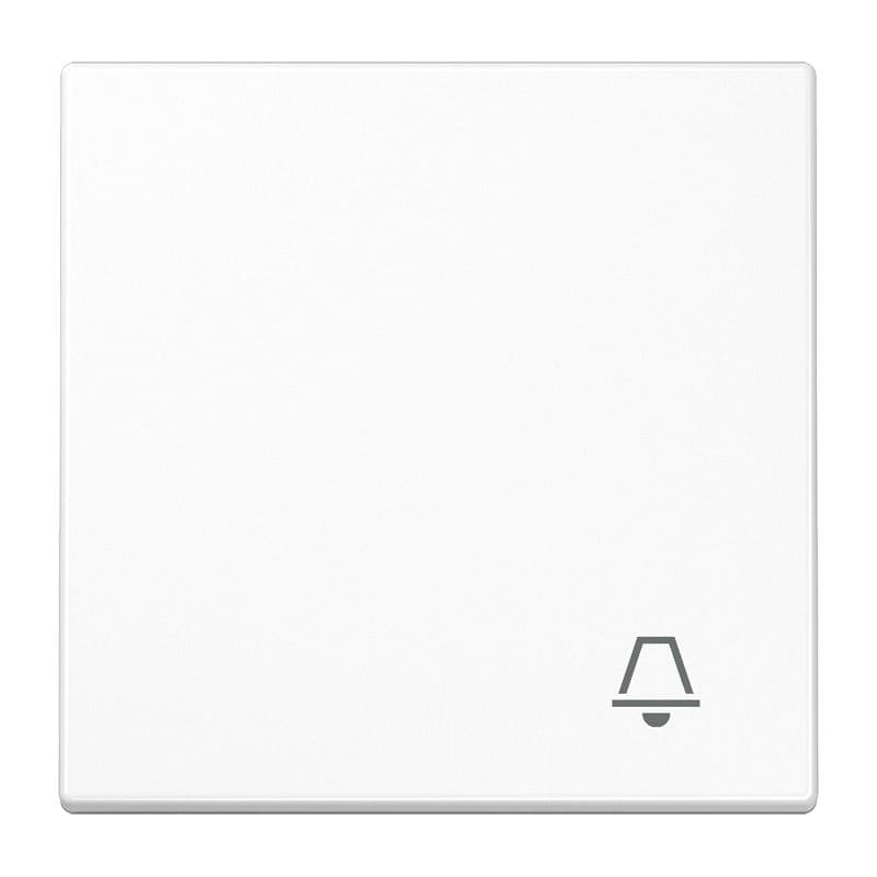 Jung - Enjo avec symbole "sonnerie" / LS 990 Blanc