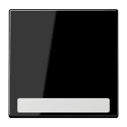 Jung - Enjoliveur simple touche porte étiquette / LS 990 Noir