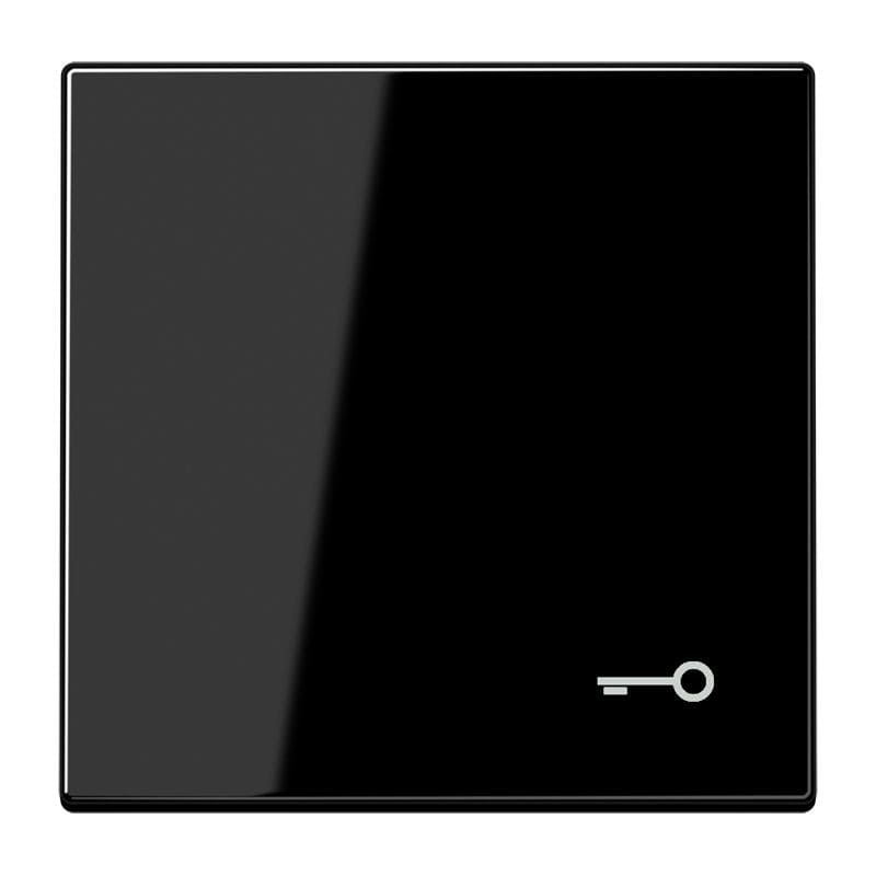 Jung - Enjoliveur simple touche avec symbole "gâche" / LS 990 Noir