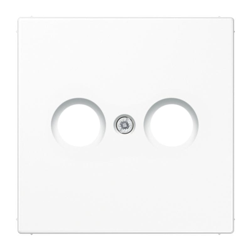Jung - Enjoliveur pour prise TV-FM / LS 990 Blanc