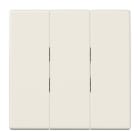 Jung - Enjoliveur pour inter+BP 3 voies / LS 990 Ivoire