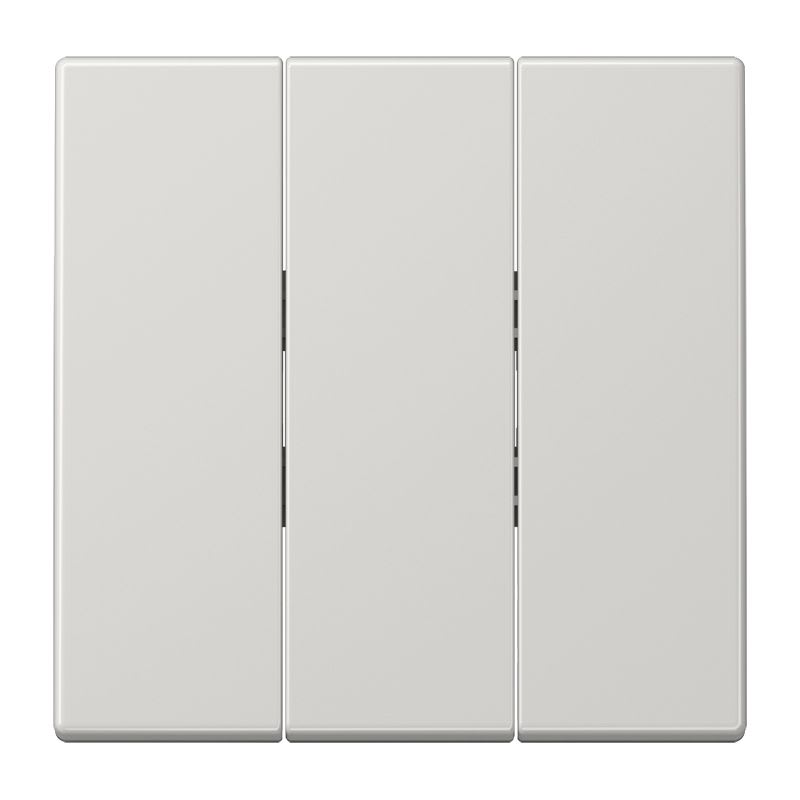 Jung - Enjoliveur pour inter+BP 3 voies / LS 990 Gris clair