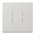 Jung - Enjoliveur pour inter+BP 3 voies / LS 990 Gris clair