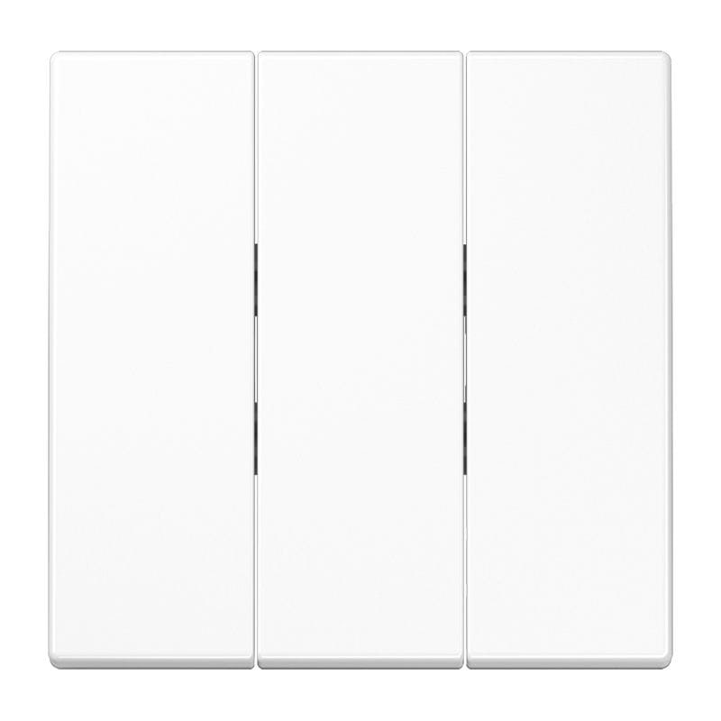 Jung - Enjoliveur pour inter+BP 3 voies / LS 990 Blanc