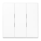 Jung - Enjoliveur pour inter+BP 3 voies / LS 990 Blanc