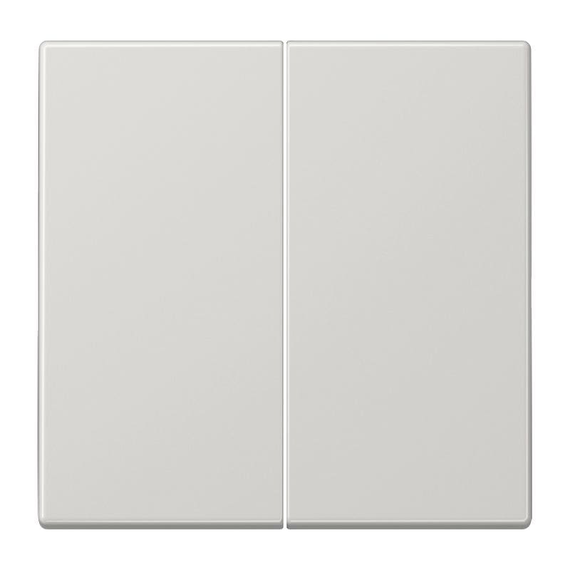 Jung - Enjoliveur double touche / LS 990 Gris clair