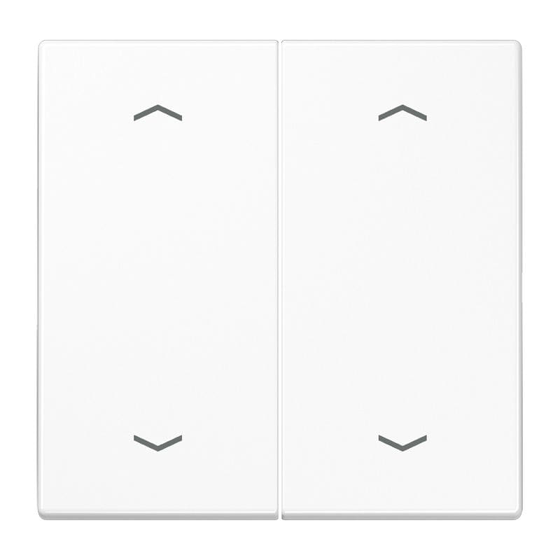 Jung - Enjoliveur double touche à flèches 2 commande VR-Stores / LS 990 Blanc