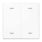 Jung - Enjoliveur double touche à flèches 2 commande VR-Stores / LS 990 Blanc