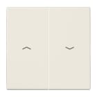 Jung - Enjoliveur double touche IN+BP VR-store / LS 990 Ivoire