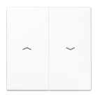 Jung - Enjoliveur double touche IN+BP VR-store / LS 990 Blanc