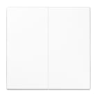Jung - Enjoliveur double touche / LS 990 Blanc