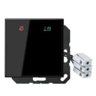 Jung - Enjoliveur Hôtel, poste extérieur 24 V / LS 990 Verre Noir
