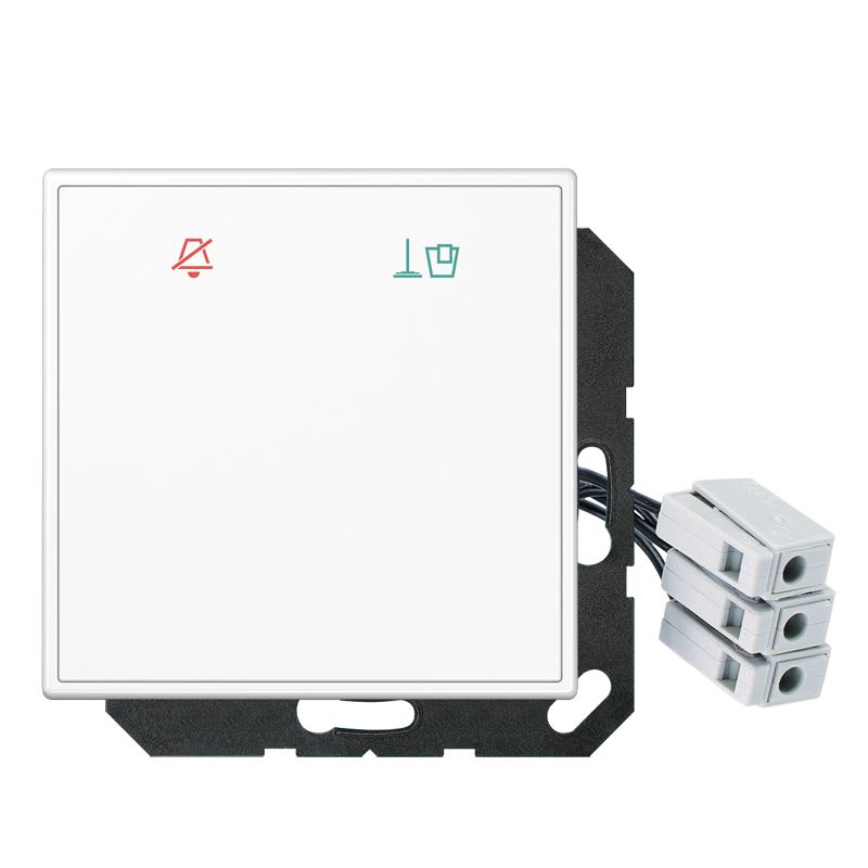 Jung - Enjoliveur Hôtel, poste extérieur 24 V / LS 990 Verre Blanc