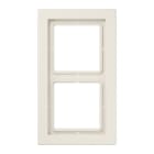 Jung - Cadre 2 postes / LS DESIGN Ivoire