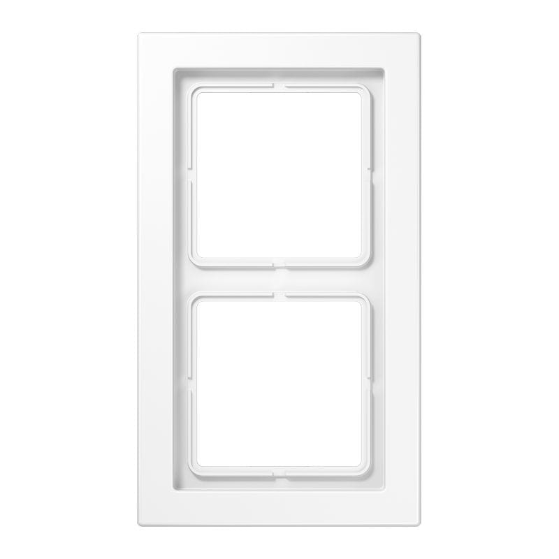 Jung - Cadre 2 postes / LS DESIGN Blanc