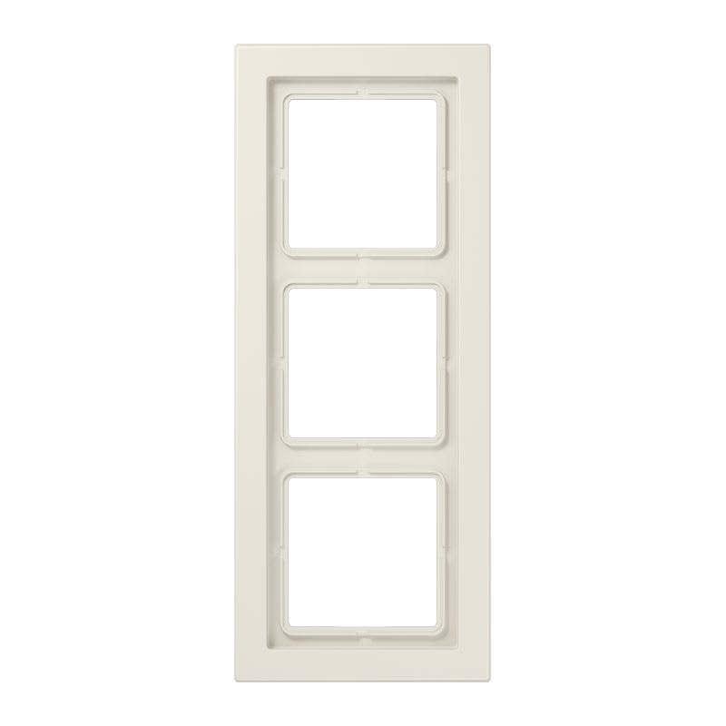 Jung - Cadre 3 postes / LS DESIGN Ivoire