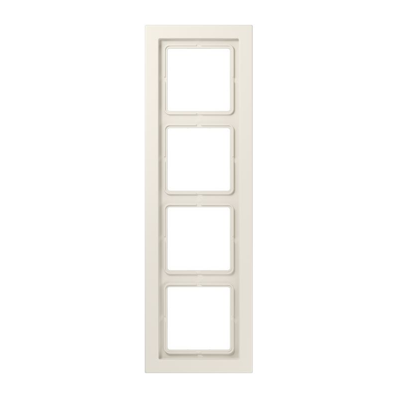 Jung - Cadre 4 postes / LS DESIGN Ivoire
