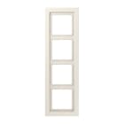 Jung - Cadre 4 postes / LS DESIGN Ivoire