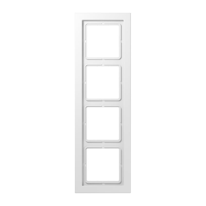 Jung - Cadre 4 postes / LS DESIGN Blanc
