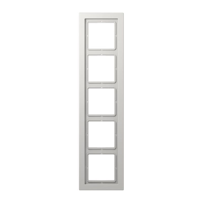Jung - Cadre 5 postes / LS DESIGN Gris clair