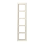 Jung - Cadre 5 postes / LS DESIGN Ivoire