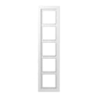Jung - Cadre 5 postes / LS DESIGN Blanc