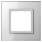 Jung - Cadre 1 poste / LS PLUS Verre Blanc