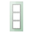 Jung - Cadre 3 postes / LS PLUS Verre dépoli