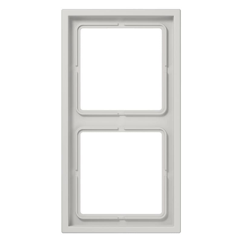 Jung - Cadre 2 poste / LS ZERO Gris clair