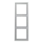 Jung - Cadre 3 poste / LS ZERO Aluminium
