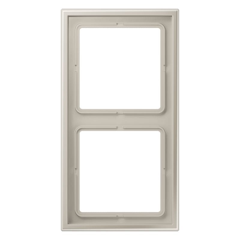 Jung - Cadre 2 poste / LS ZERO Métal Inox
