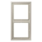 Jung - Cadre 2 poste / LS ZERO Métal Inox
