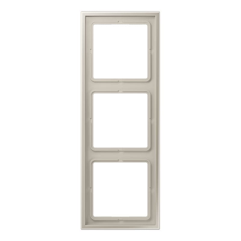 Jung - Cadre 3 poste / LS ZERO Métal Inox