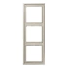 Jung - Cadre 3 poste / LS ZERO Métal Inox