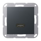 Jung - Connecteur Multimédia 1 x HDMI 2.0 / A 500 Anthracite