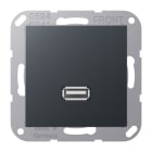 Jung - Connecteur Multimédia 1 x USB 2.0 2.0 / A 500 Anthracite