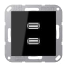 Jung - Connecteur Multimédia 2 x USB 2.0 / A 500 Noir