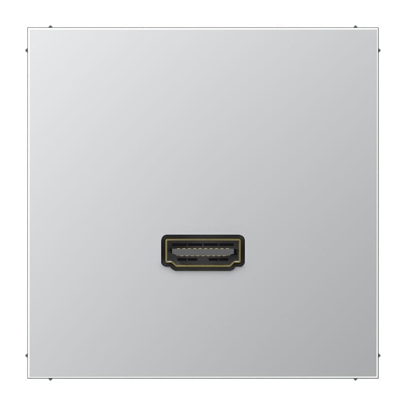 Jung - Connecteur Multimédia 1 x HDMI / LS 990 Aluminium