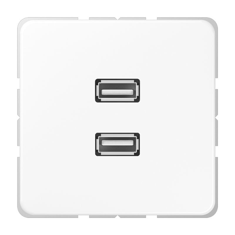 Jung - Connecteur Multimédia 2 x USB 2.0 / CD 500 Blanc