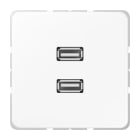 Jung - Connecteur Multimédia 2 x USB 2.0 / CD 500 Blanc