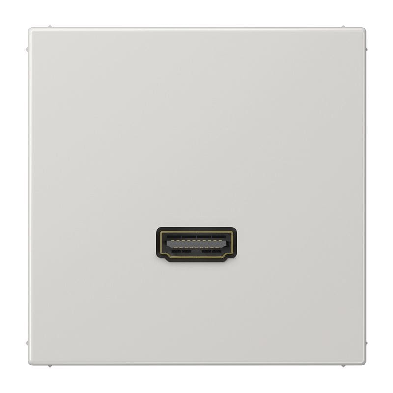 Jung - Connecteur Multimédia 1 x HDMI / LS 990 Gris clair
