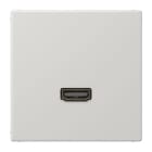 Jung - Connecteur Multimédia 1 x HDMI / LS 990 Gris clair