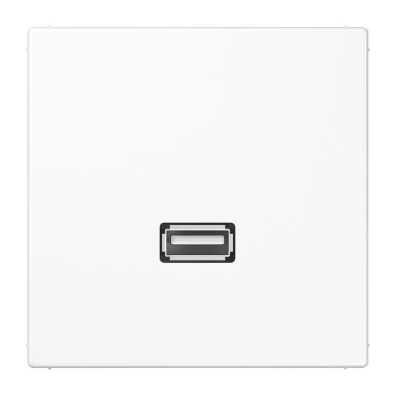 Jung - Connecteur Multimédia 1 x USB 2.0 / LS 990 Blanc