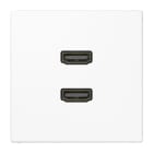 Jung - Connecteur Multimédia 2 x HDMI / LS 990 Blanc