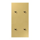 Jung - Enjoliveur 2 modules vertical avec 2 + 2 leviers Cône / LS 1912 Laiton doré