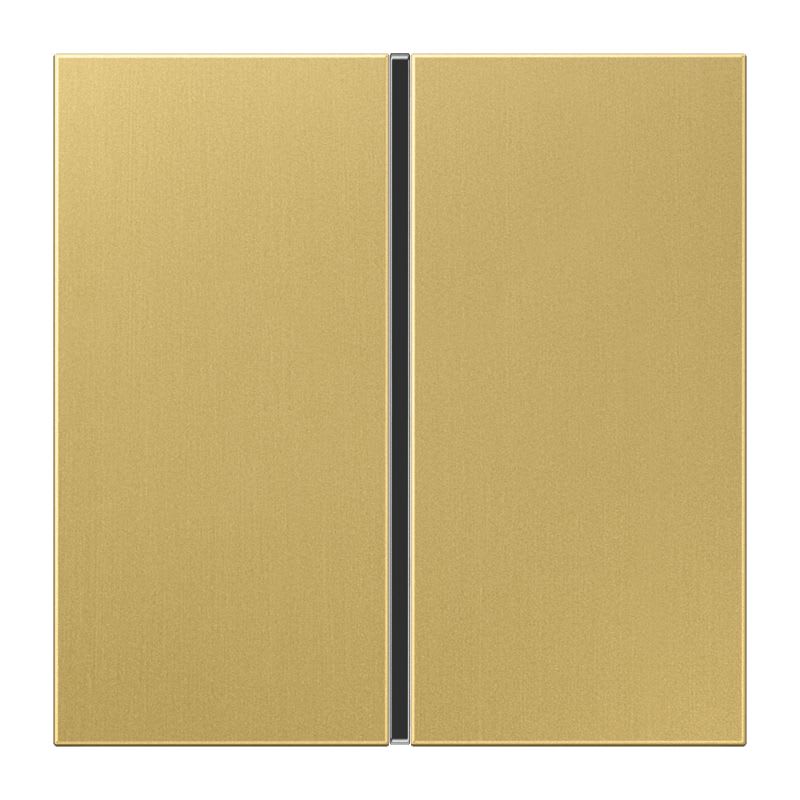 Jung - Kit touche complet 1 voie pour platine F40 / LS 990 Laiton doré