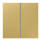 Jung - Kit touche complet 2 voies pour platine F40 / LS 990 Laiton doré