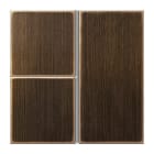 Jung - Kit touche complet 3 voies pour platine F40 / LS 990 Laiton ancien